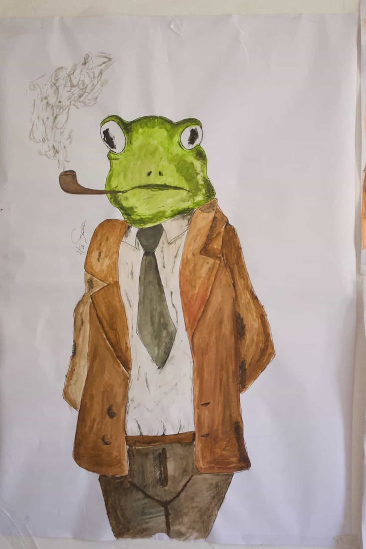 Painting by Hasan.